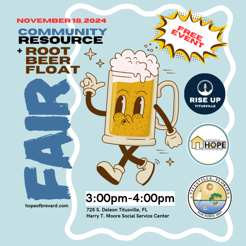 Community Resource and Root Beer Float Fair at Harry T. Moore Social Service Center in Titusville